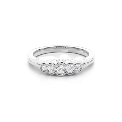 Round 5 Stone Diamond Rings