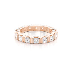 Halb Eternity Diamant Ring in einer Kanalfassung