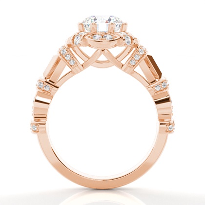 Rose Gold Diamond Engagement Rings