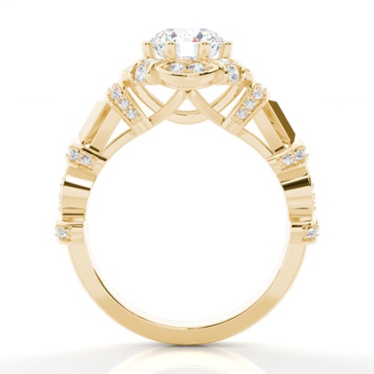 Yellow Gold Diamond Engagement Rings