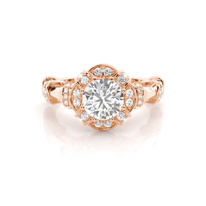 Rose Gold Diamond Engagement Rings