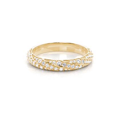 Yellow Gold Anniversary Diamond Rings