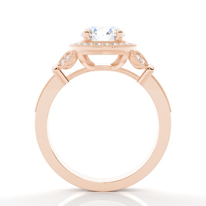 Rose Gold Diamond Engagement Ring