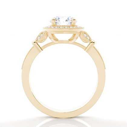 Gelbgold Vintage Verlobungsringe