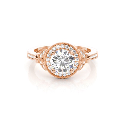 Rose Gold Diamond Engagement Rings