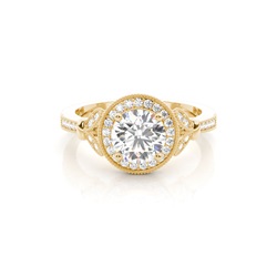 Rose Gold Diamond Engagement Ring
