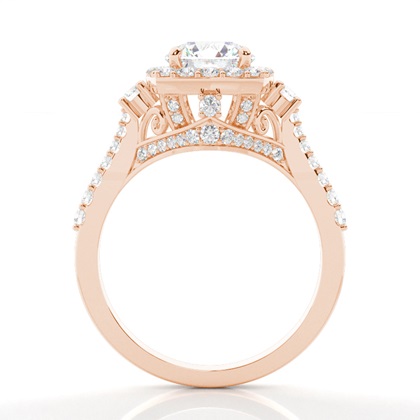 Brilliant Seitensteine Verlobungsringe