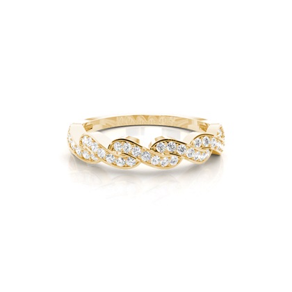 Yellow Gold Eternity Diamond Rings