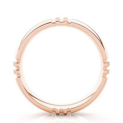 Rose Gold Men's Wedding Bands
