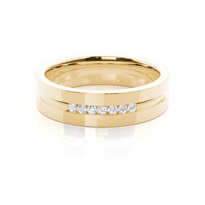 Men's Yellow Gold Wedding Rings & Bands