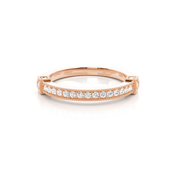 Pave Setting Half Eternity Diamond Ring