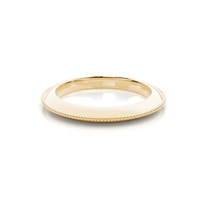 Women's Yellow Gold Plain Wedding Rings