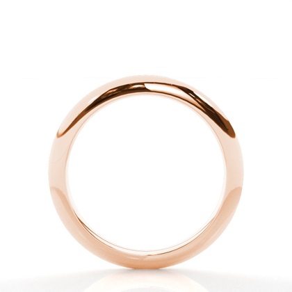 Women's Rose Gold Plain Wedding Rings