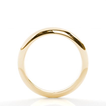 Women's Yellow Gold Plain Wedding Rings