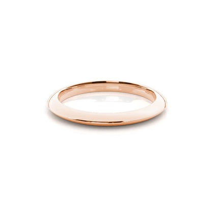 Women's Rose Gold Plain Wedding Rings
