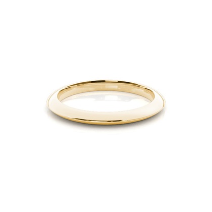 Women's Yellow Gold Plain Wedding Rings