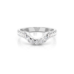 2.40mm Studded Slight Comfort Fit Diamond Shaped Band