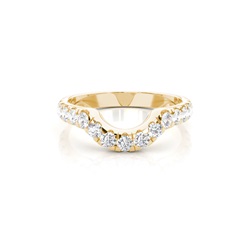2.40mm Studded Slight Comfort Fit Diamond Shaped Band