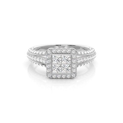 Eternity Diamant Ring in einer Kanalfassung
