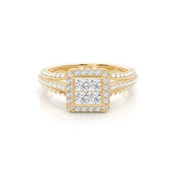 Eternity Diamant Ring in einer Kanalfassung