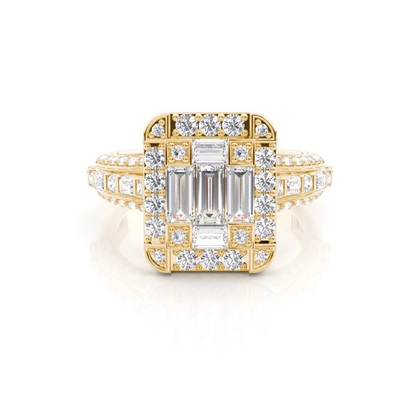 Baguette Diamond Engagement Rings 