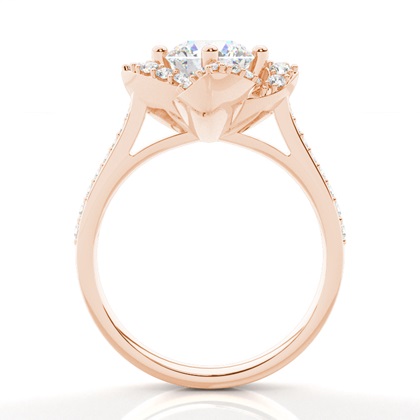 Rose Gold Diamond Engagement Rings