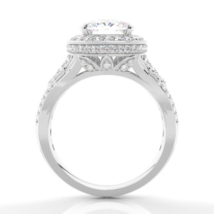 Weißgold Vintage Verlobungsringe