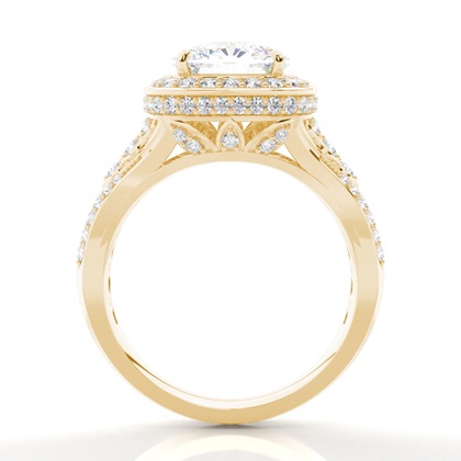 Gelbgold Vintage Verlobungsringe