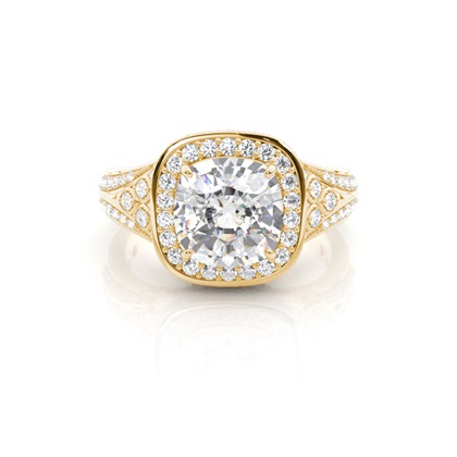 Yellow Gold Vintage Diamond Engagement Rings