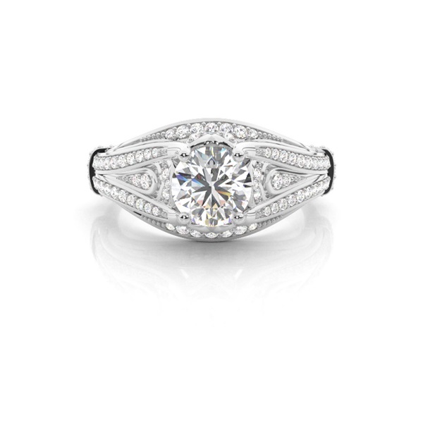 White Gold Diamond Engagement Ring