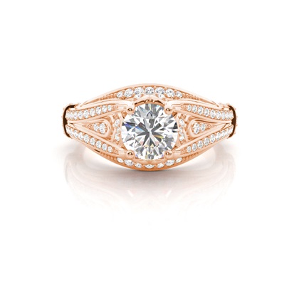 Rose Gold Diamond Engagement Rings