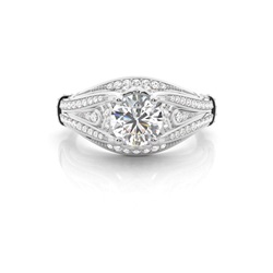 White Gold Diamond Engagement Ring