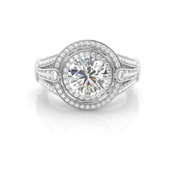 Rose Gold Diamond Engagement Ring