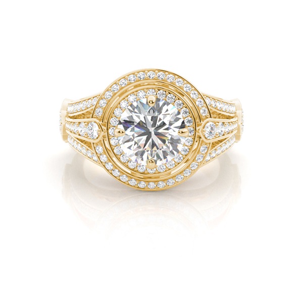 Diamantenring in einer Krappenfassung