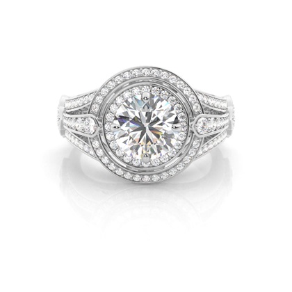 Rose Gold Diamond Engagement Ring