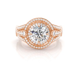 Diamantenring in einer Krappenfassung