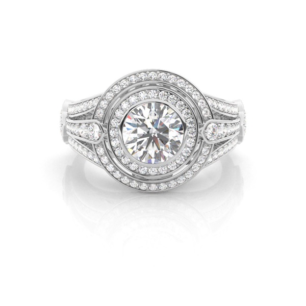 White Gold Diamond Engagement Ring