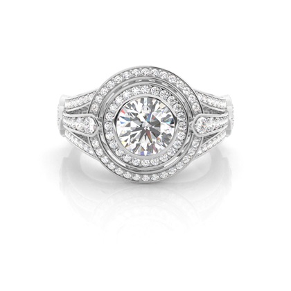 White Gold Diamond Engagement Ring