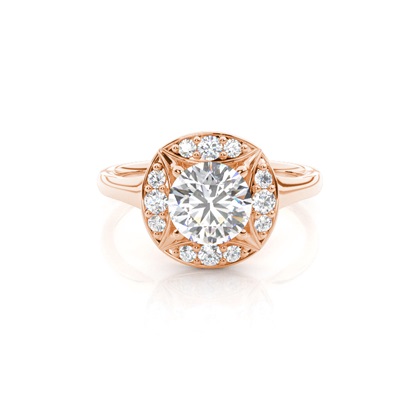 Rose Gold Diamond Engagement Rings