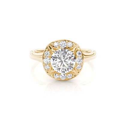 Yellow Gold Diamond Engagement Rings