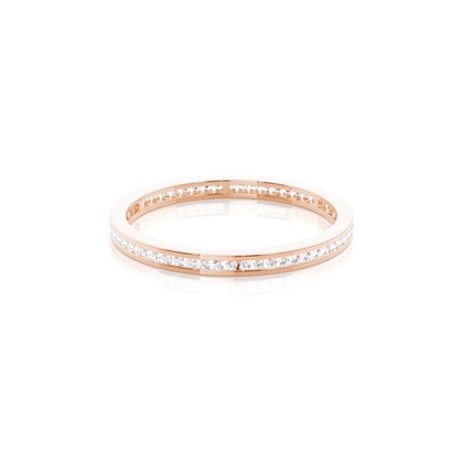 Rose Gold Full Eternity Diamond Rings
