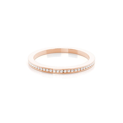 Rose Gold Eternity Diamond Rings
