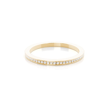 Yellow Gold Eternity Diamond Rings