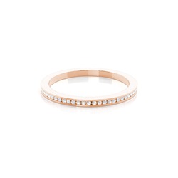 Channel Setting Round Diamond Three Quarter Eternity Ring