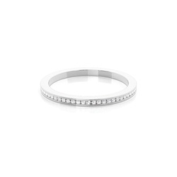 Channel Setting Round Diamond Three Quarter Eternity Ring