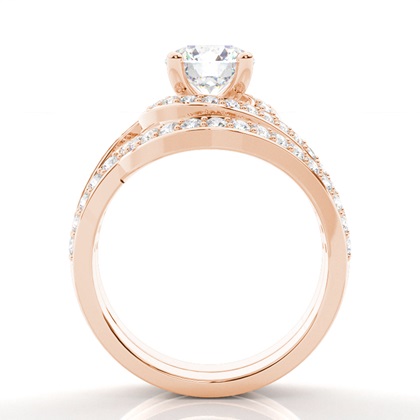 Round Diamond Bridal Set Engagement Rings