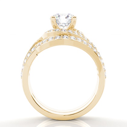 Round Diamond Bridal Set Engagement Rings