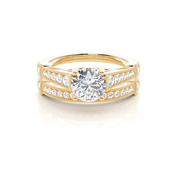 Diamant Verlobungsring in einer Krappenfassung