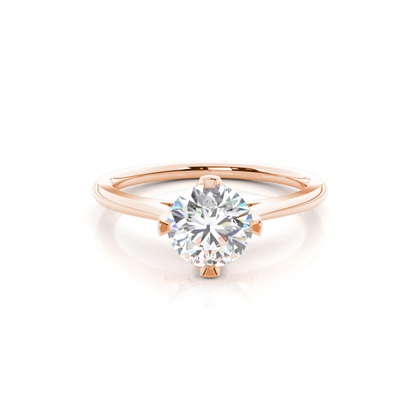 Rose Gold Solitaire Diamond Rings