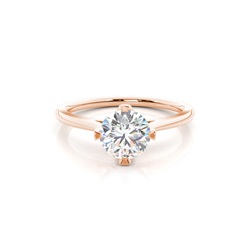 Diamant Verlobungsring in einer Krappenfassung